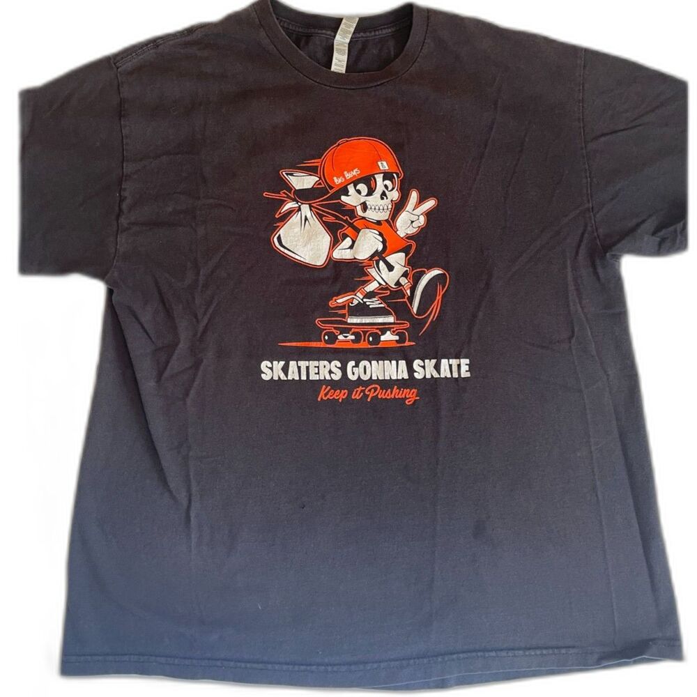 Vintage Y2K Men's Big Boys Alstyle "Skaters Gonna Skate" Skateboard T-Shirt XL